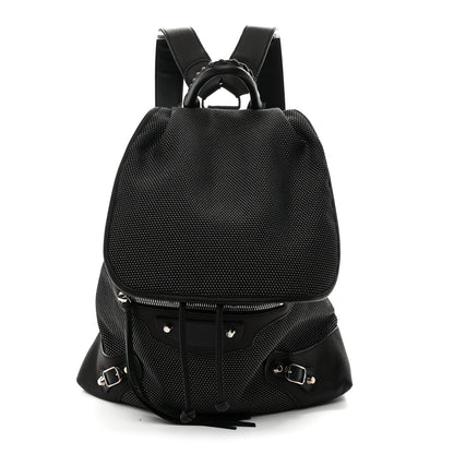 Balenciaga Canvas Calfskin Silver Hardware S Traveler Backpack Black 1 of 10