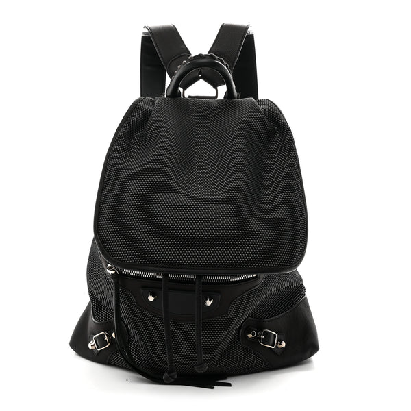 Balenciaga Canvas Calfskin Silver Hardware S Traveler Backpack