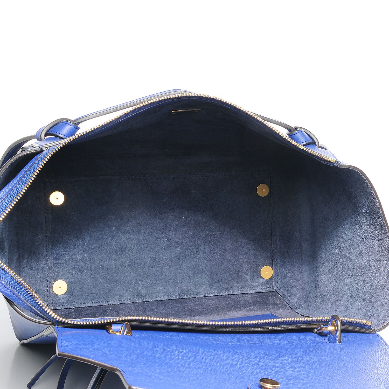 Celine Drummed Calfskin Small Belt Bag Indigo 7 of 10