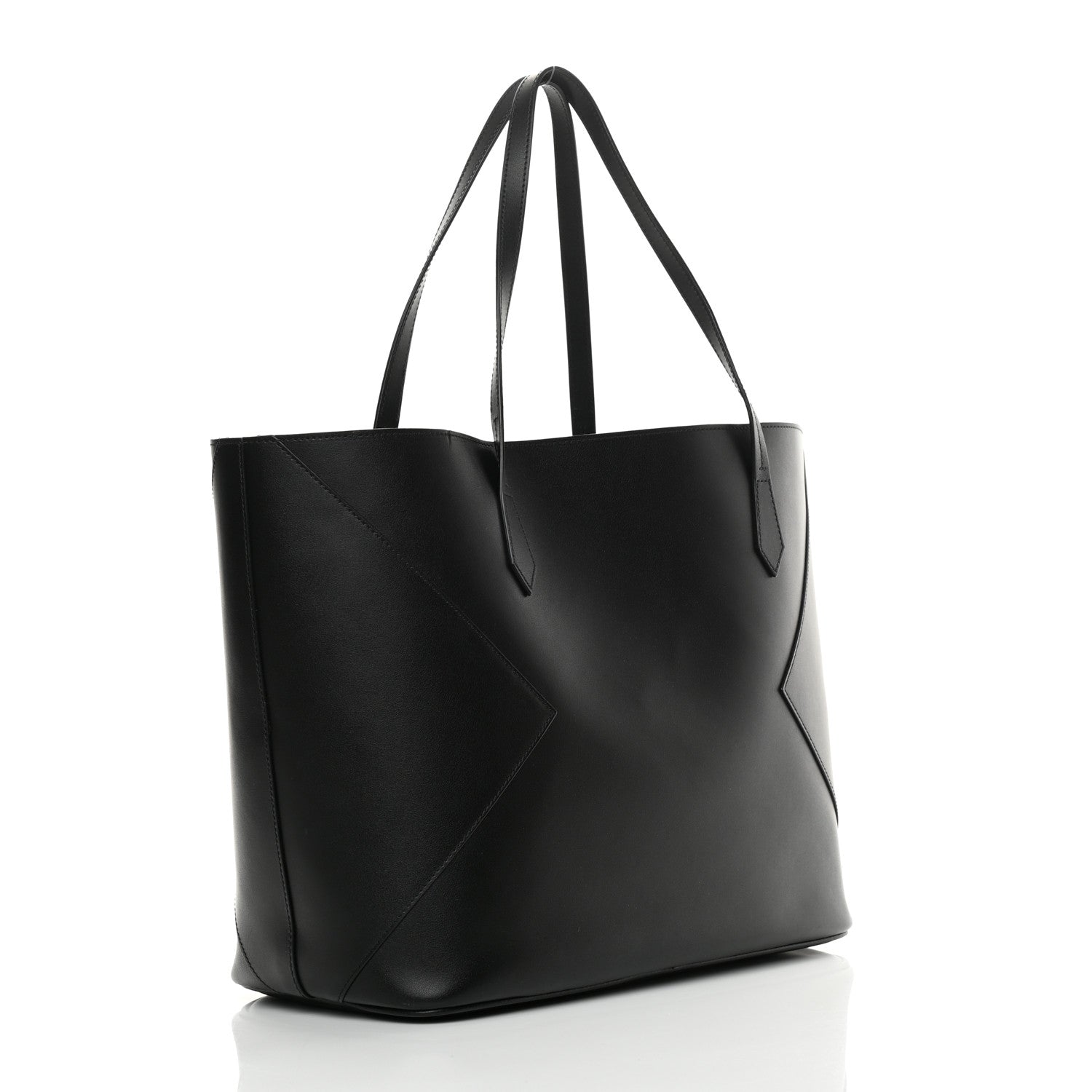 Givenchy Smooth Calfskin Wing Shopper Tote Black White 4 of 12