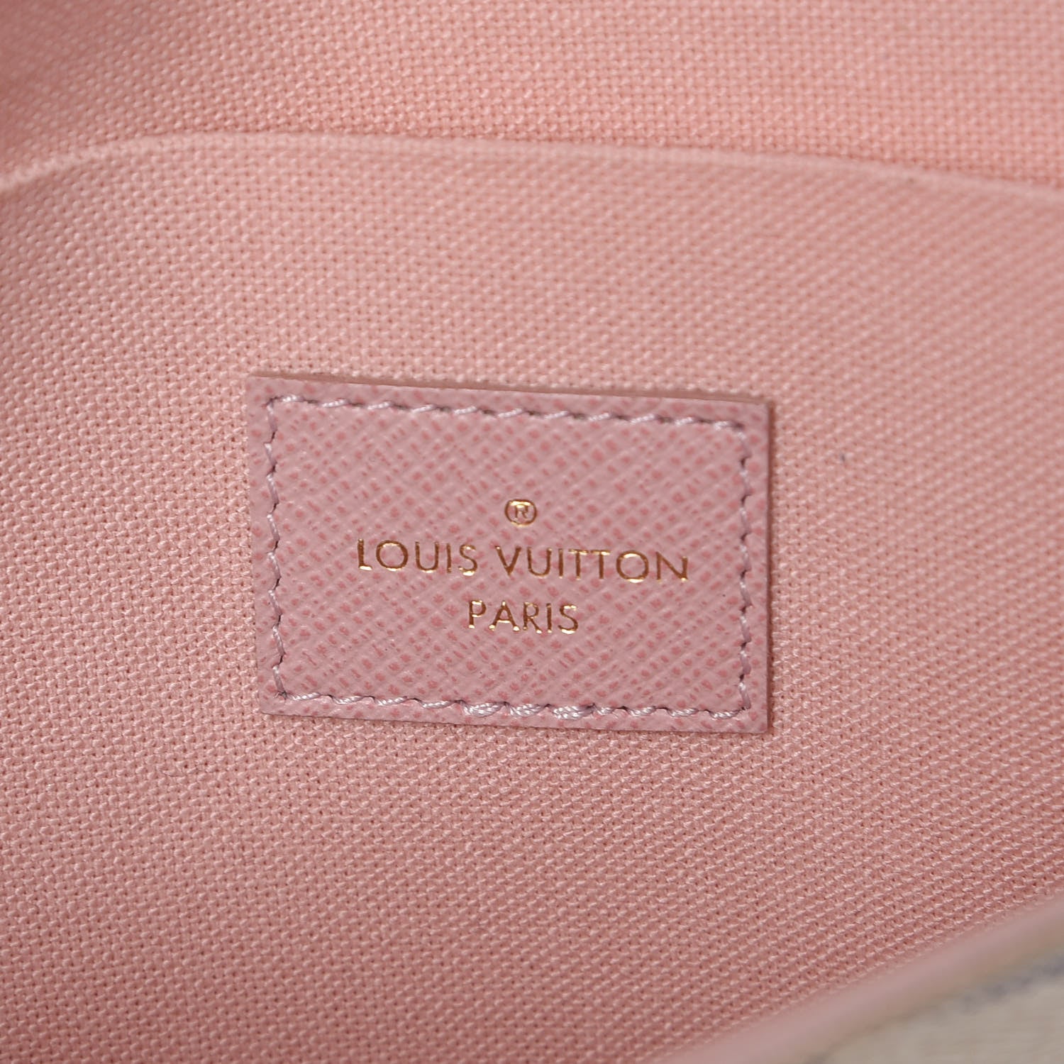 Louis Vuitton Damier Azur Pochette Felicie Chain Wallet Rose Ballerine 8 of 12