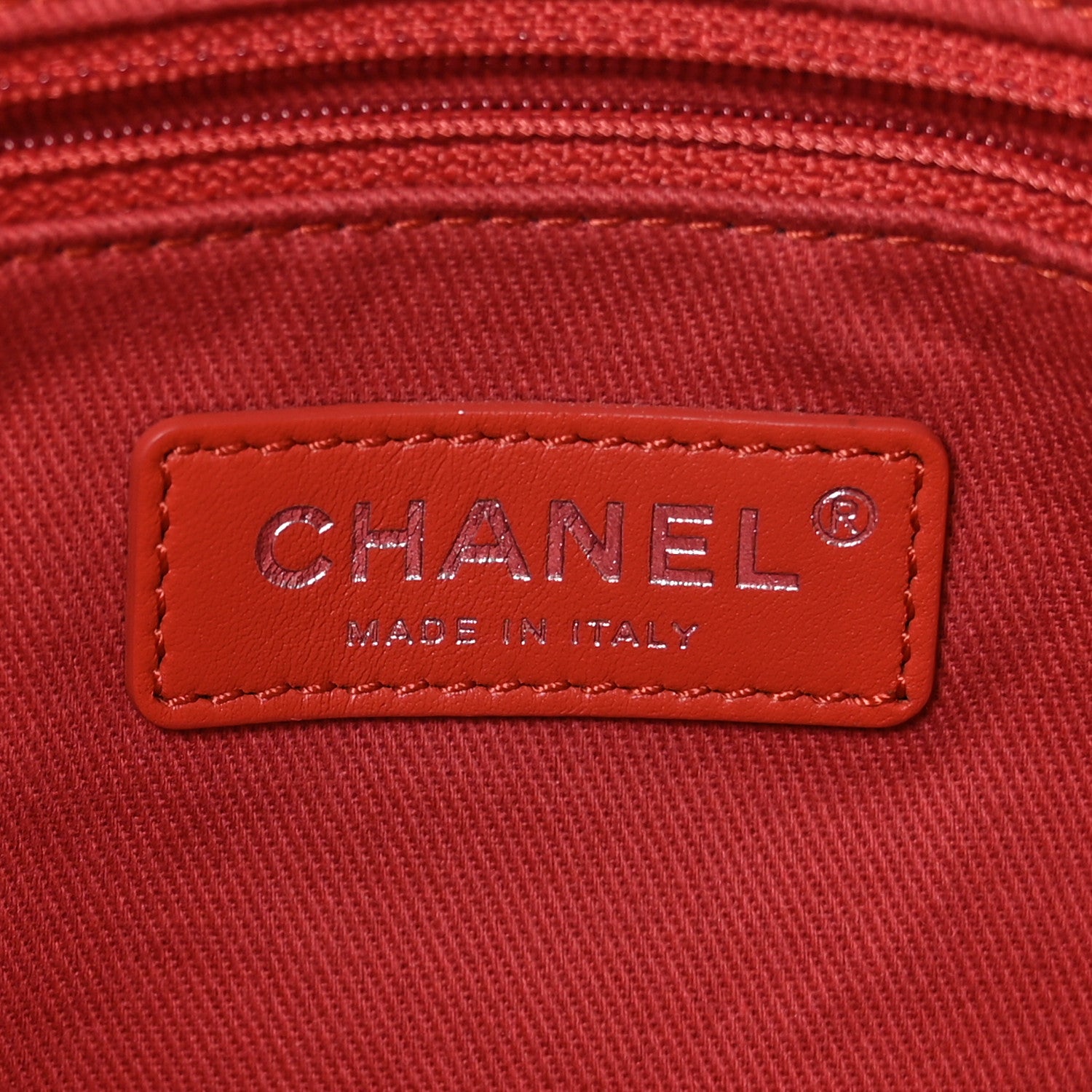 Chanel Canvas Small Double Face Shopping Tote Red 7 of 11