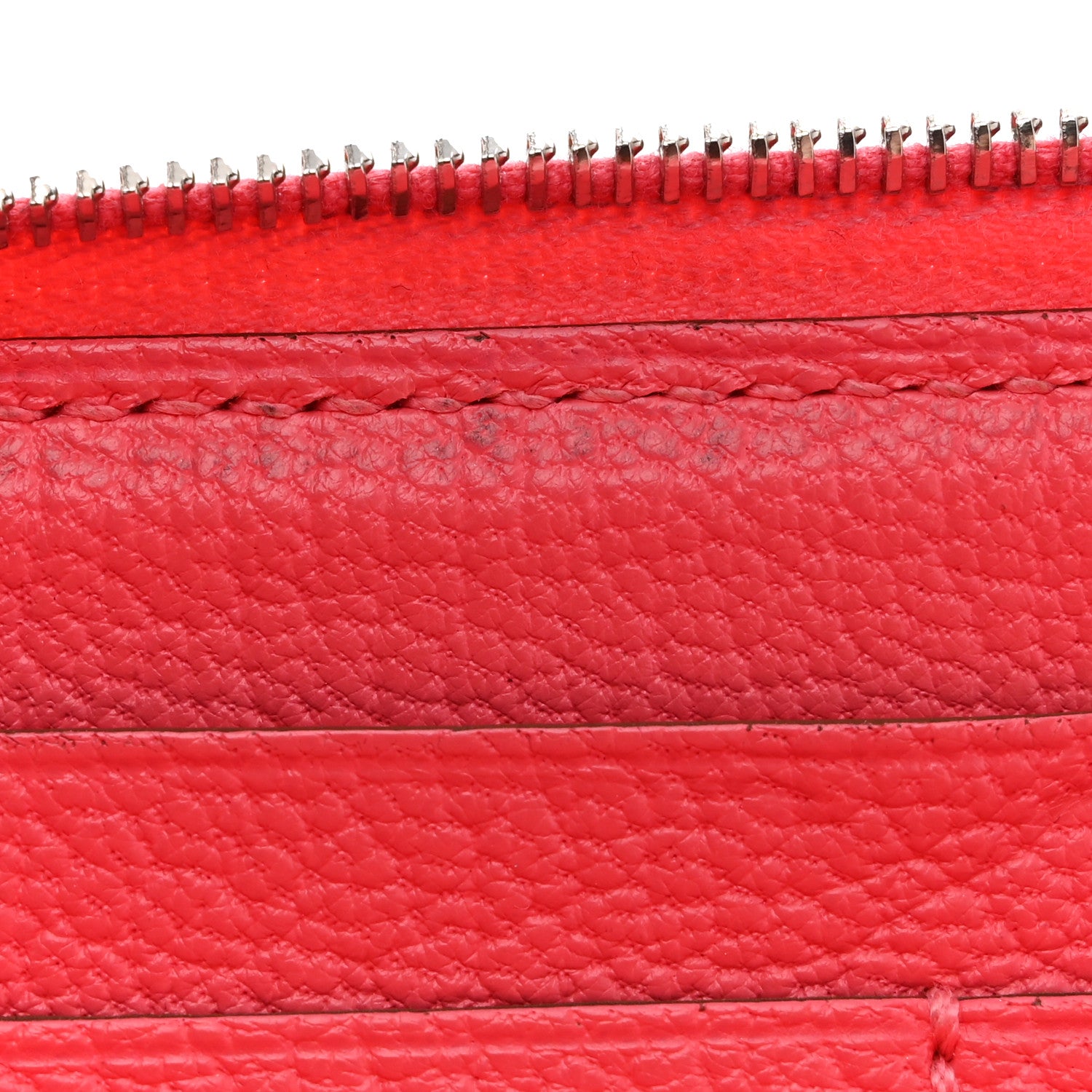 Hermes Chevre Mysore Evelyne Azap Wallet Rose Lipstick 9 of 12
