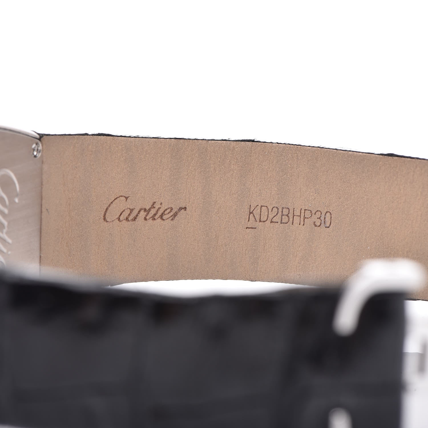 Cartier 18K White Gold Alligator Diamond Bezel 28mm La Dona Quartz Watch 11 of 13