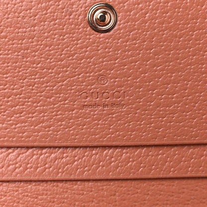 Gucci Monogram Textured Dollar Calfskin Card Case Cloche Rose Pink 6 of 10