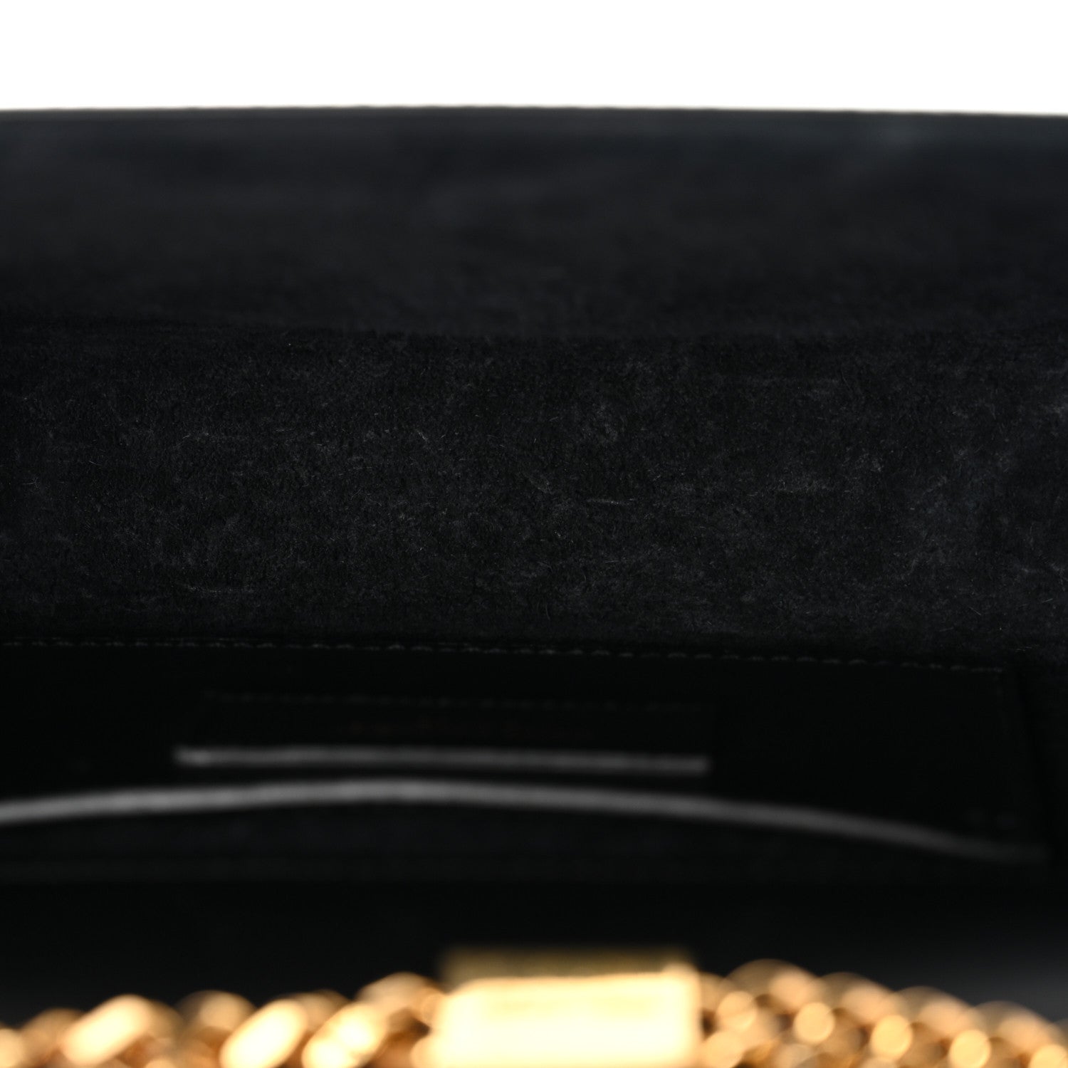 Saint Laurent Smooth Calfskin Classic Monogram Kate Tassel Chain Wallet Black 5 of 13