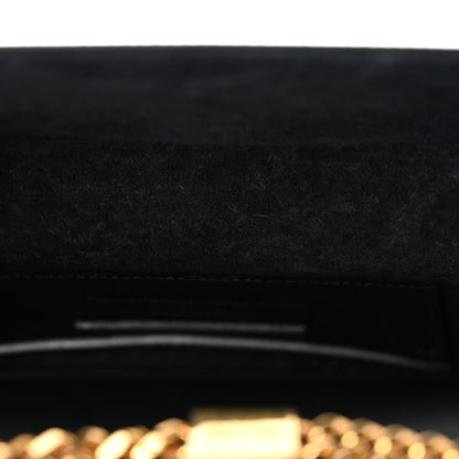 Saint Laurent Smooth Calfskin Classic Monogram Kate Tassel Chain Wallet Black 5 of 13