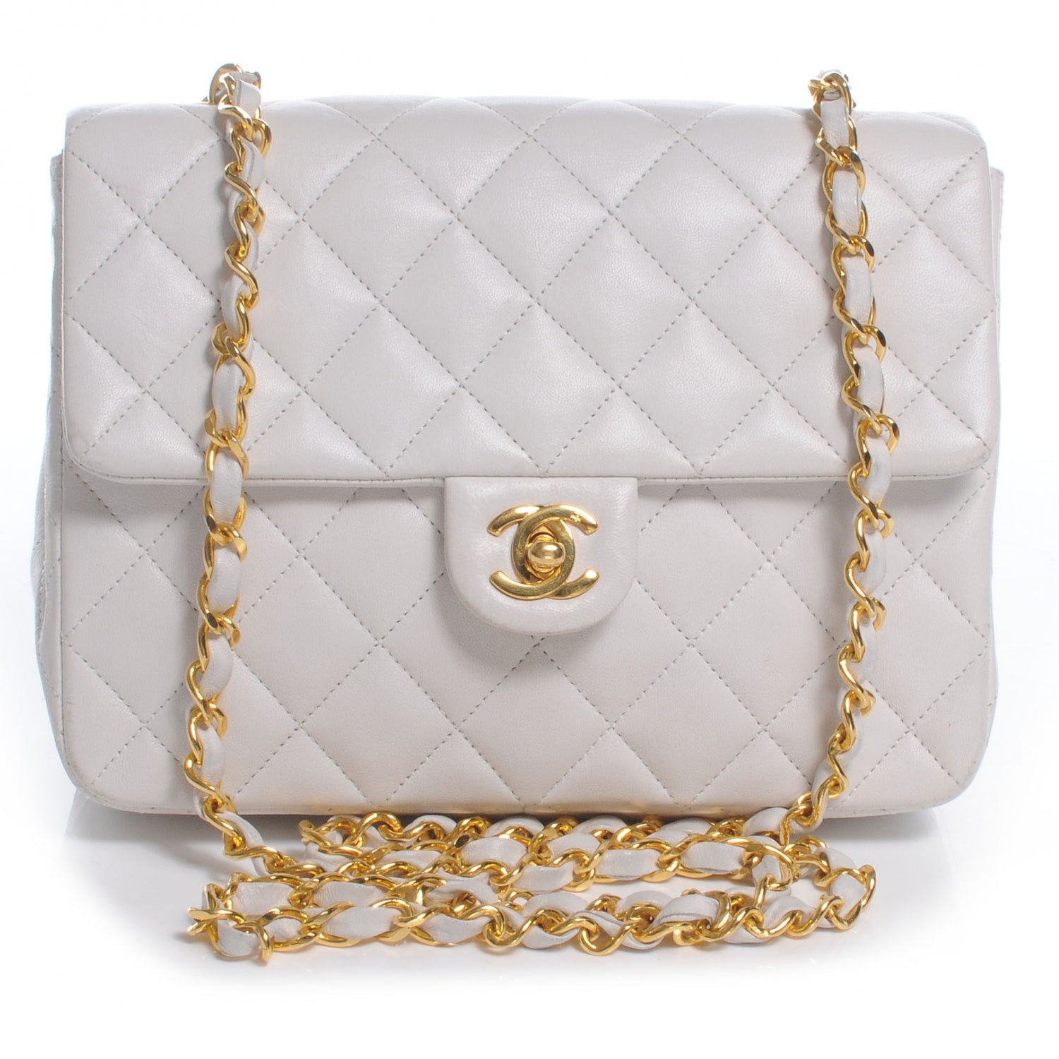 Chanel Lambskin Mini Flap White 1 of 9