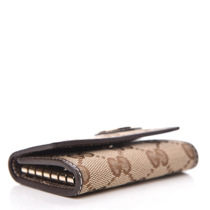 Gucci Monogram Lovely Heart 6 Key Holder Case Brown 4 of 9