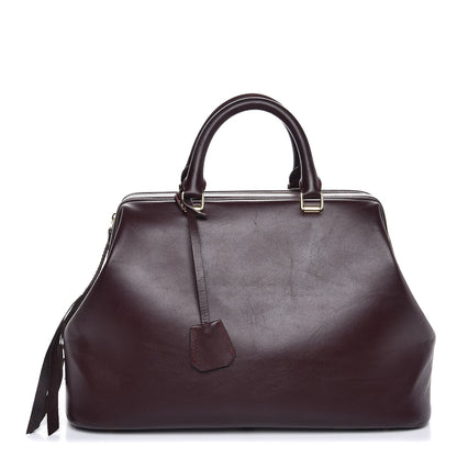 Celine Calfskin Doctor Frame Bag Burgundy 1 of 12