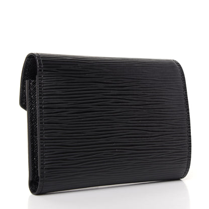 Louis Vuitton Epi Victorine Wallet Black 3 of 7
