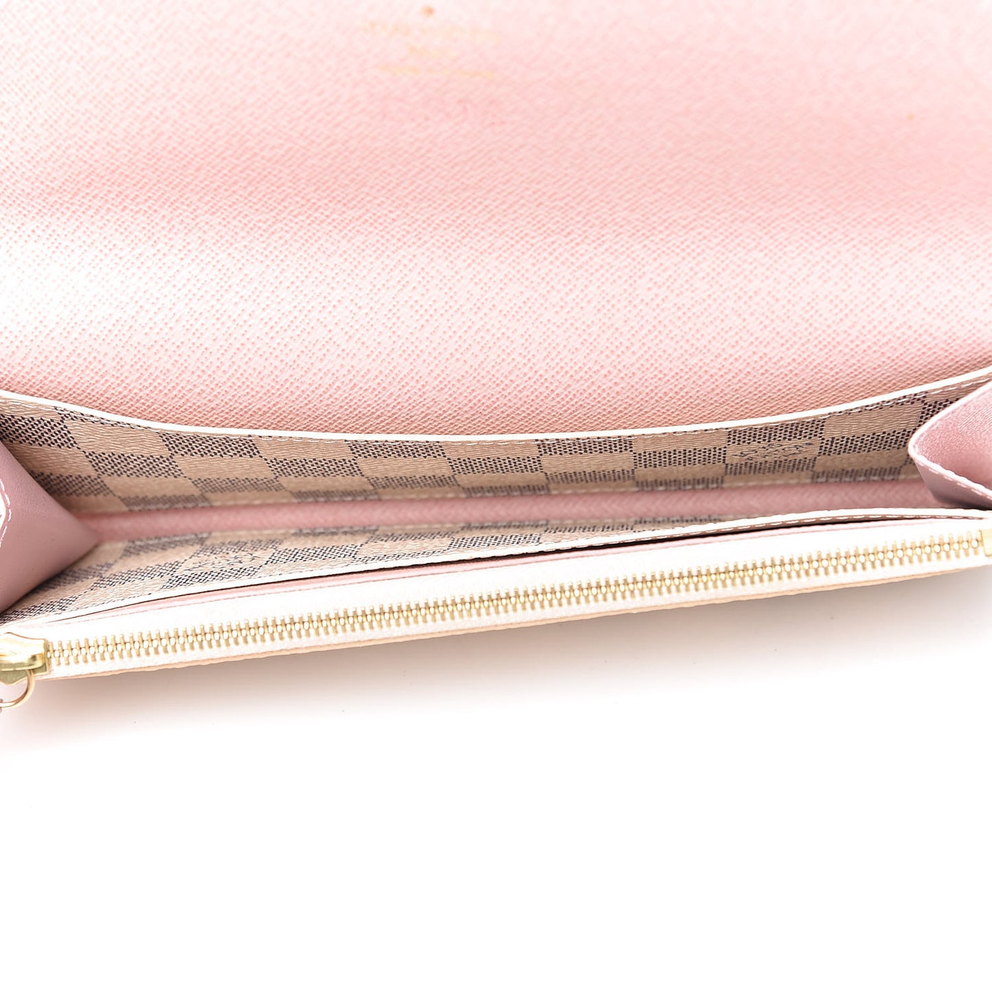 Damier Azur Emilie Wallet Rose Ballerine