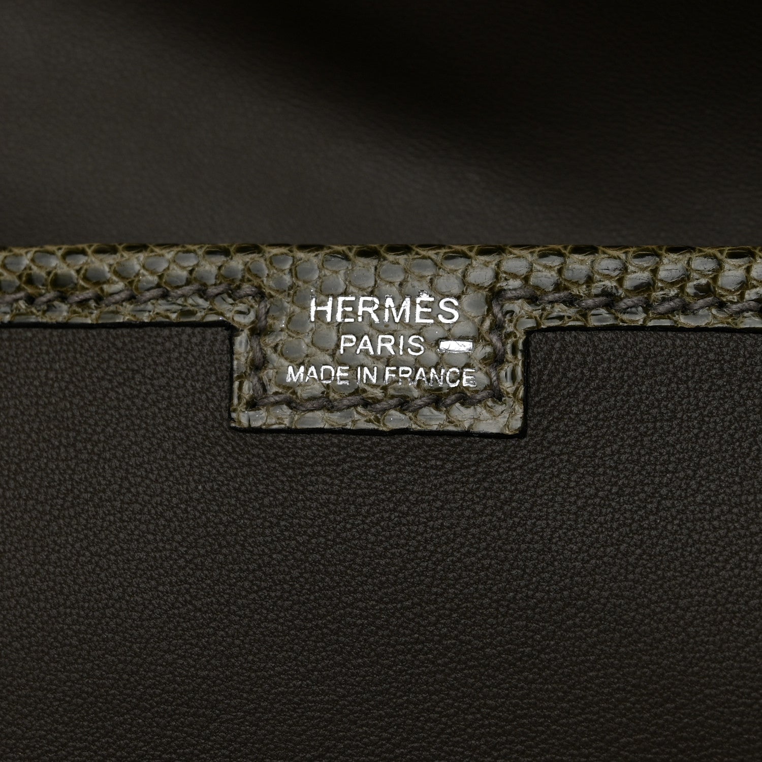 Hermes Swift Lizard Jige Elan Touch 29 Clutch Etain Ombre 6 of 8