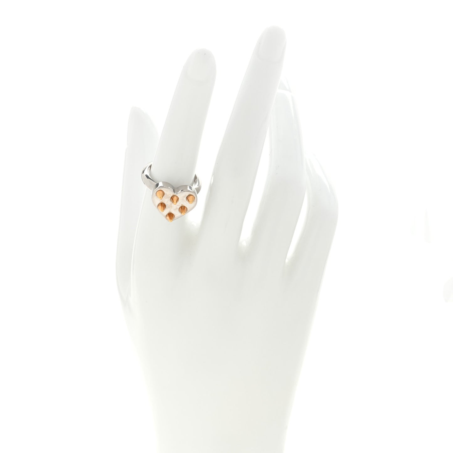 Metal Studded Berg Spiky Valentine Ring M 54/6.75 Silver Gold