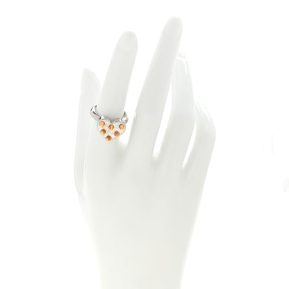 Louis Vuitton Metal Studded Berg Spiky Valentine Ring M 54/6.75 Silver Gold 2 of 4
