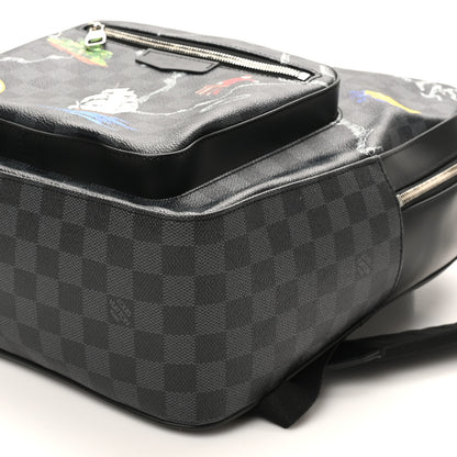 Louis Vuitton Damier Graphite World Map Josh Backpack 9 of 9