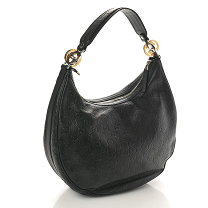 Gucci Guccissima Medium GG Twins Hobo Black 2 of 10
