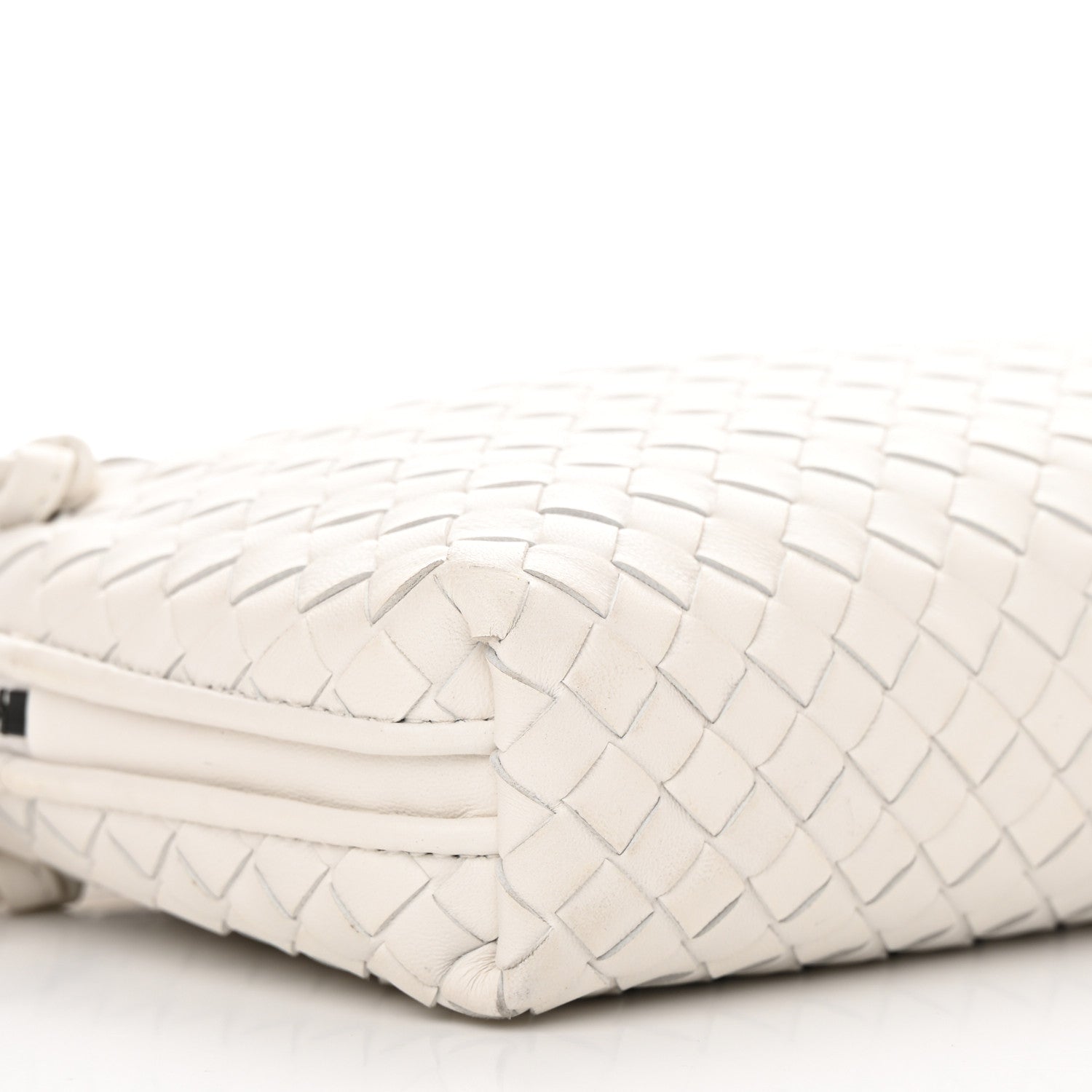 Bottega Veneta Nappa Intrecciato Nodini Crossbody Messenger White 8 of 17