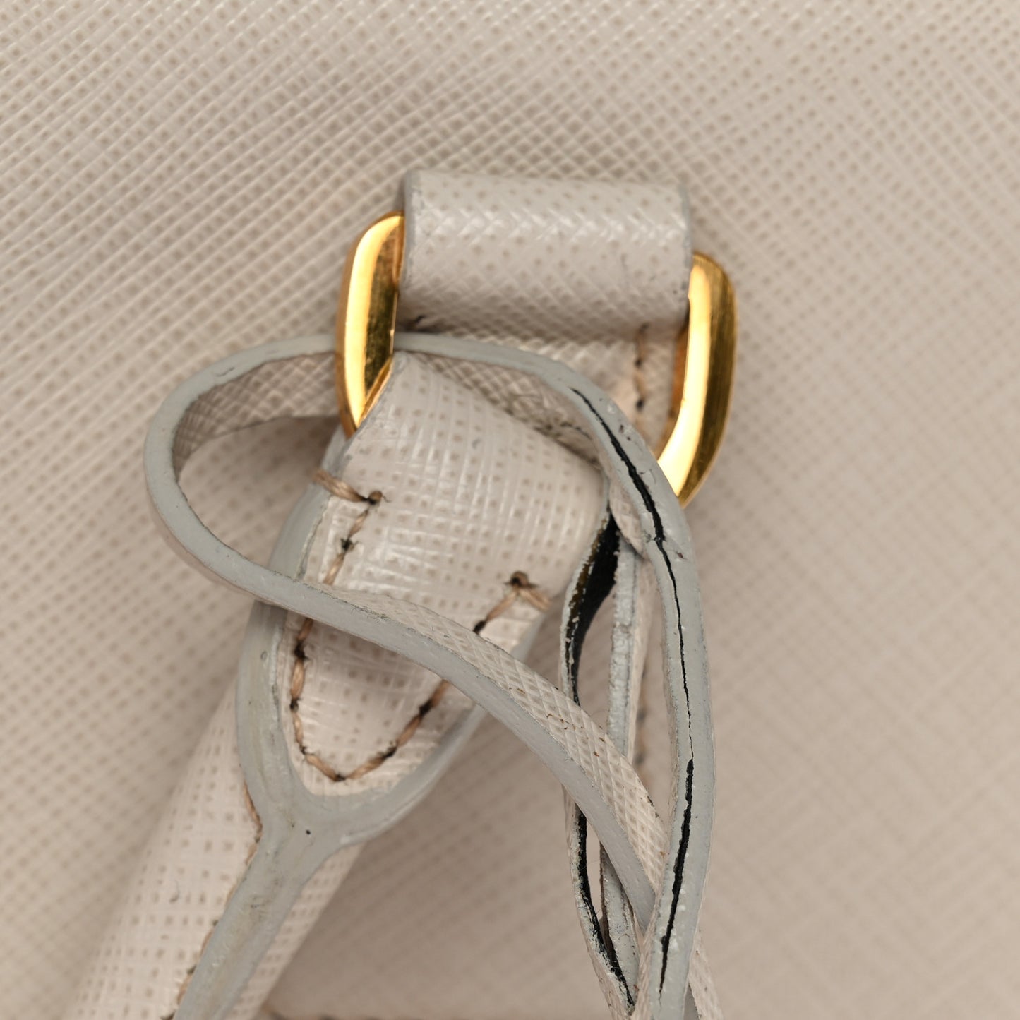 Saffiano Lux Large Galleria Double Zip Talco