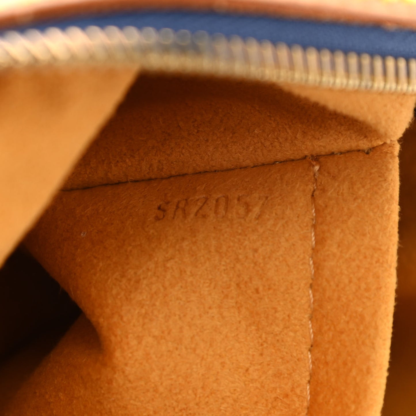 Monogram Denim Bum Bag Blue