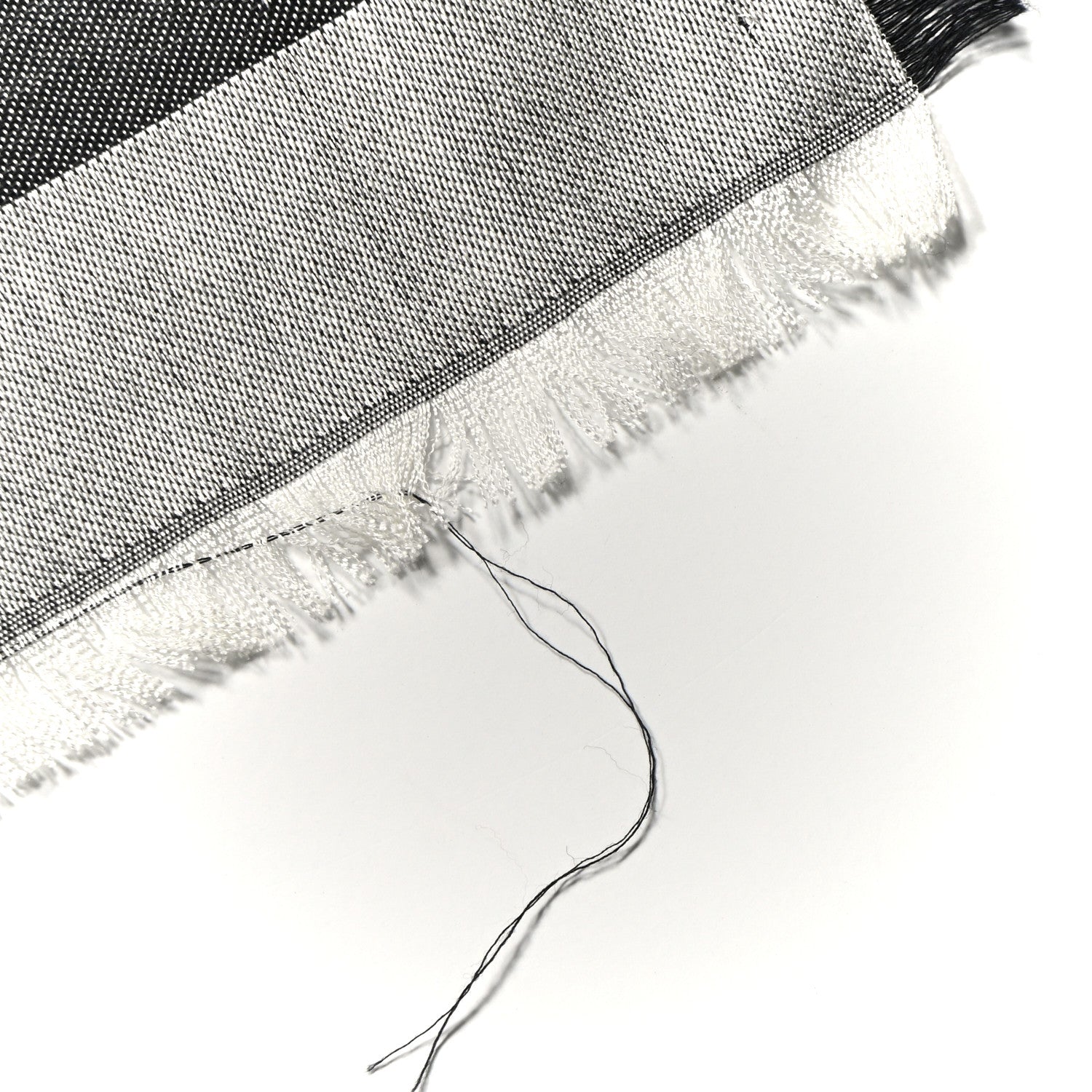 Louis Vuitton Silk Wool Monogram Denim Shawl Black 4 of 6