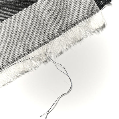 Louis Vuitton Silk Wool Monogram Denim Shawl Black 4 of 6
