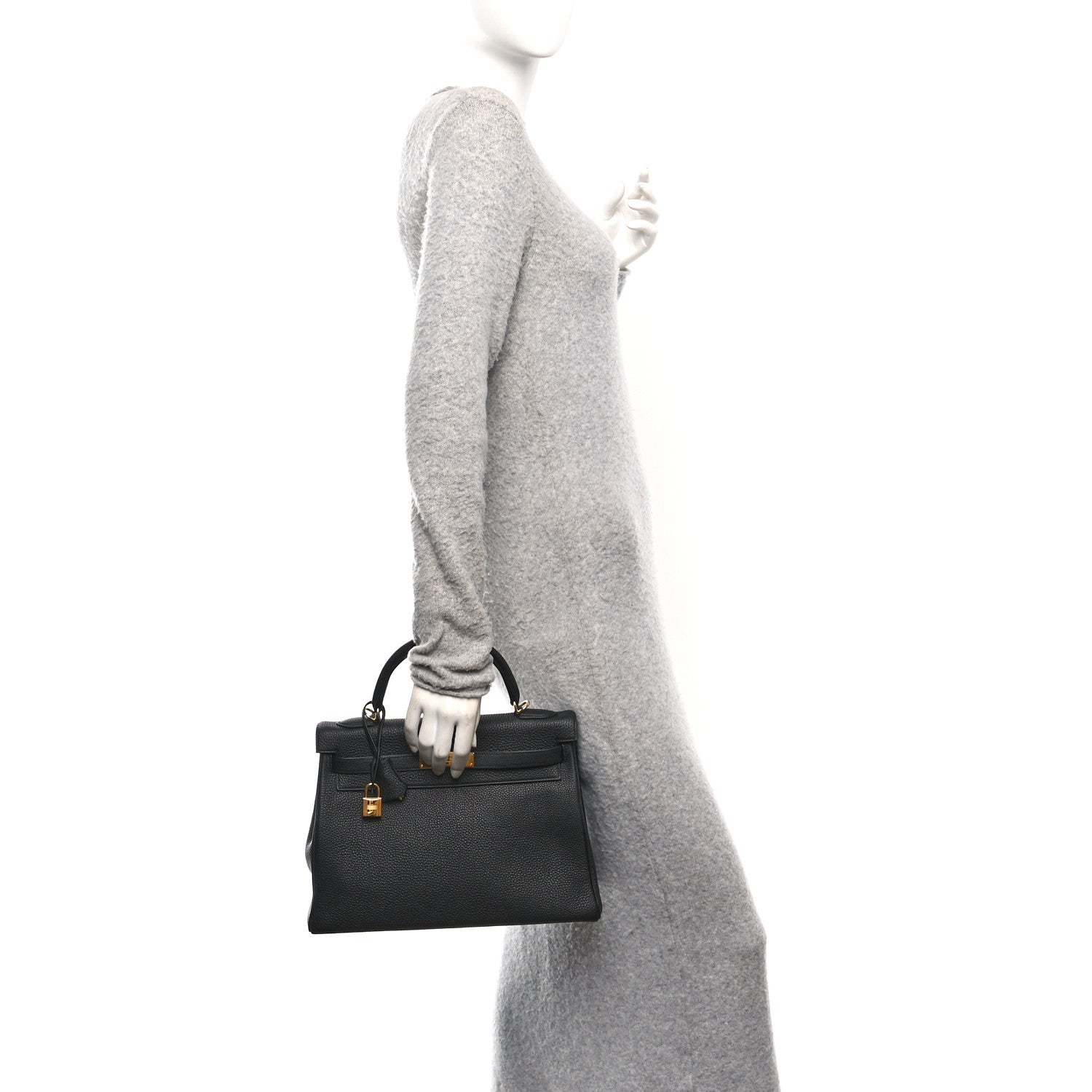 Hermes Togo Kelly Retourne 32 Black 2 of 12