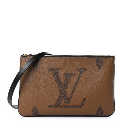 Louis Vuitton Reverse Monogram Giant Double Zip Pochette 1 of 10