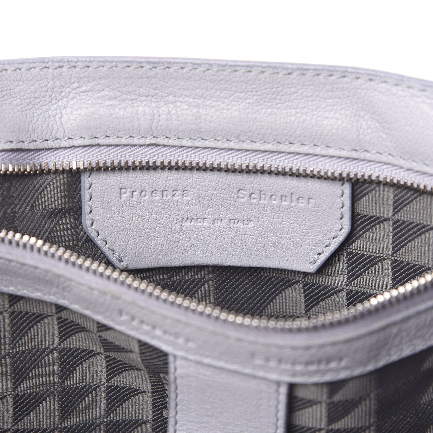 Proenza Schouler Lambskin Medium PS1 Satchel Concrete Grey 7 of 15