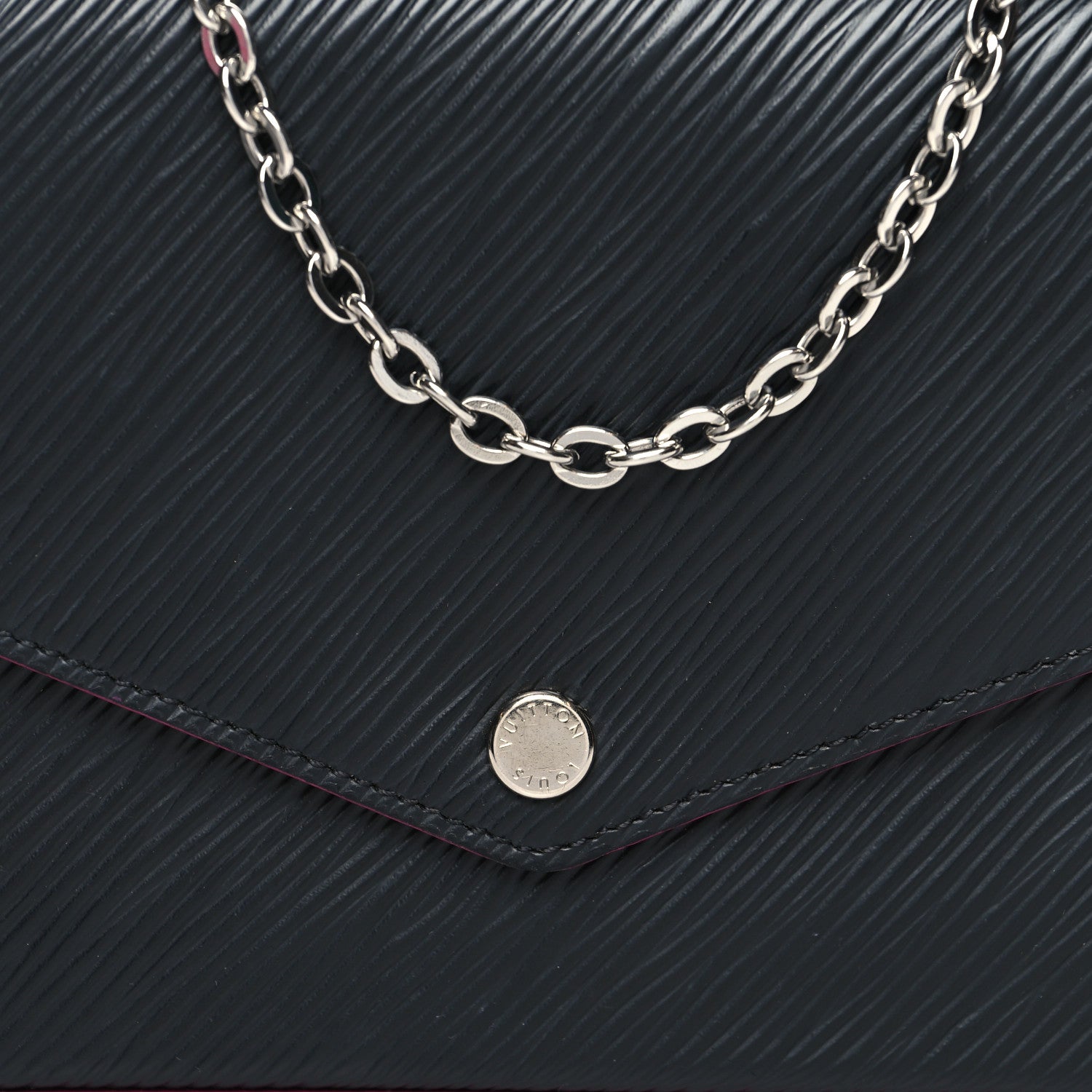 Louis Vuitton Epi Pochette Felicie Black Hot Pink 10 of 13
