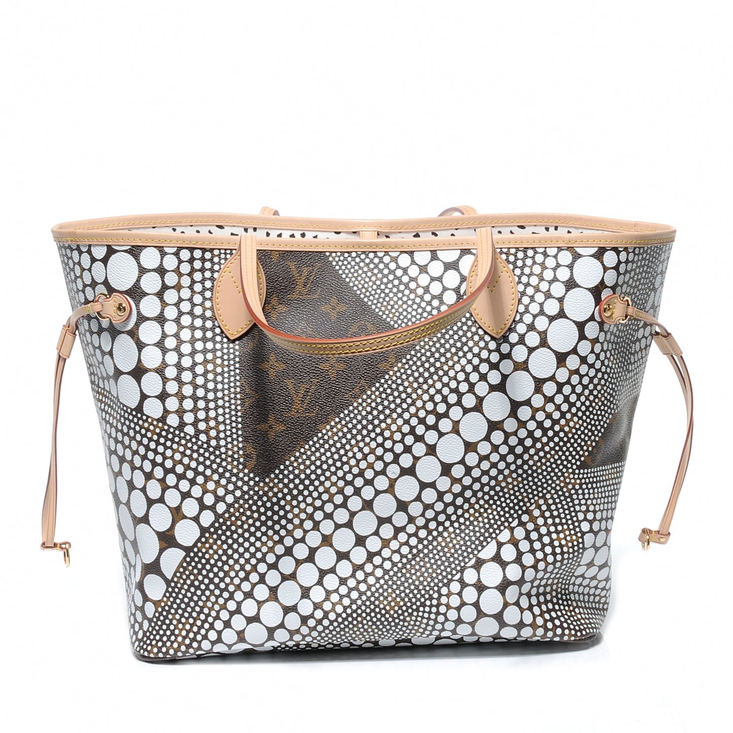 Monogram Kusama Waves Neverfull MM White