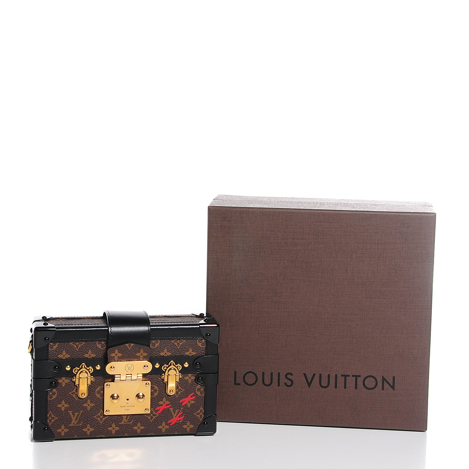 Louis Vuitton Monogram Petite Malle Black 7 of 7