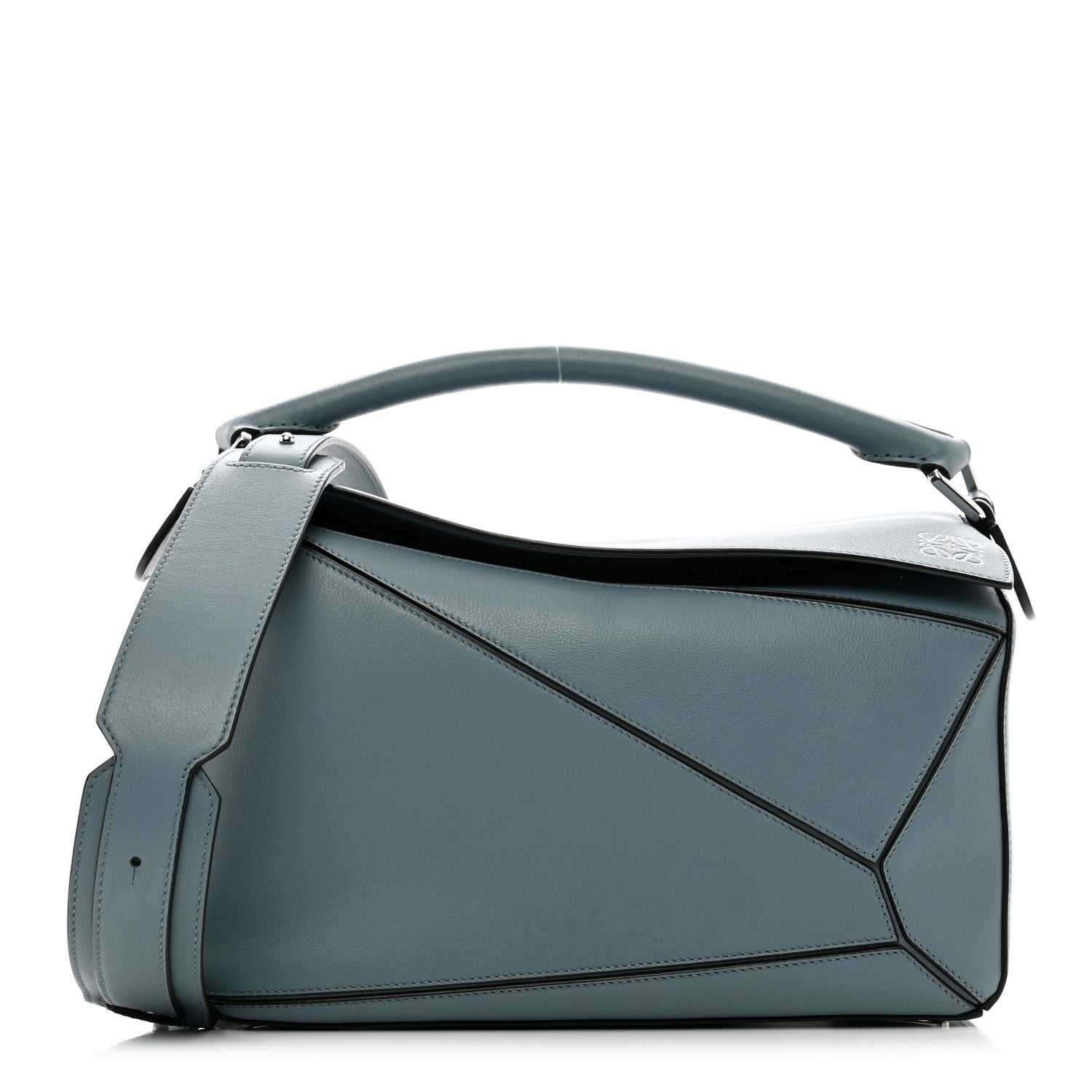 Loewe Calfskin Medium Puzzle Bag Stone Blue 1 of 9