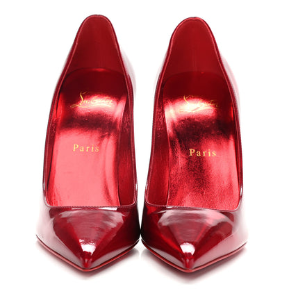 Christian Louboutin Metallic Patent Psychic So Kate 100 Pumps 37.5 Loubi 2 of 12