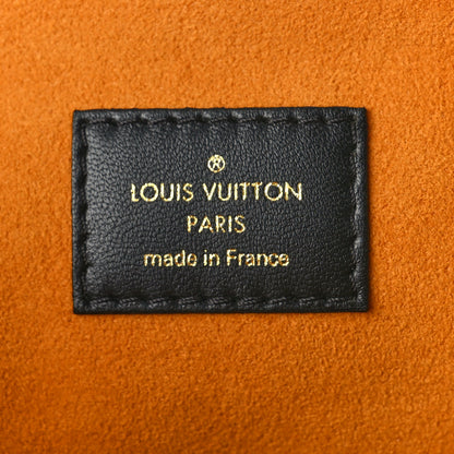 Louis Vuitton Lambskin Embossed Monogram Coussin MM Black 6 of 8