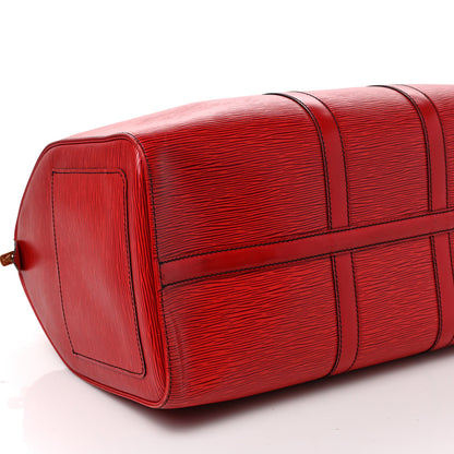 Louis Vuitton Epi Keepall 45 Castillan Red 7 of 9