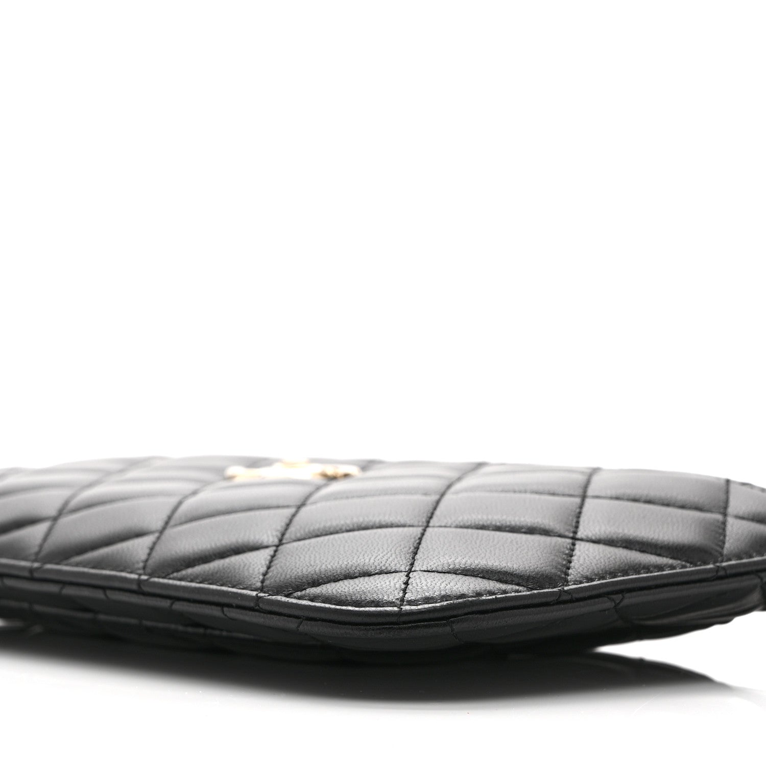Chanel Lambskin Quilted Clutch With Chain Black 11 of 11