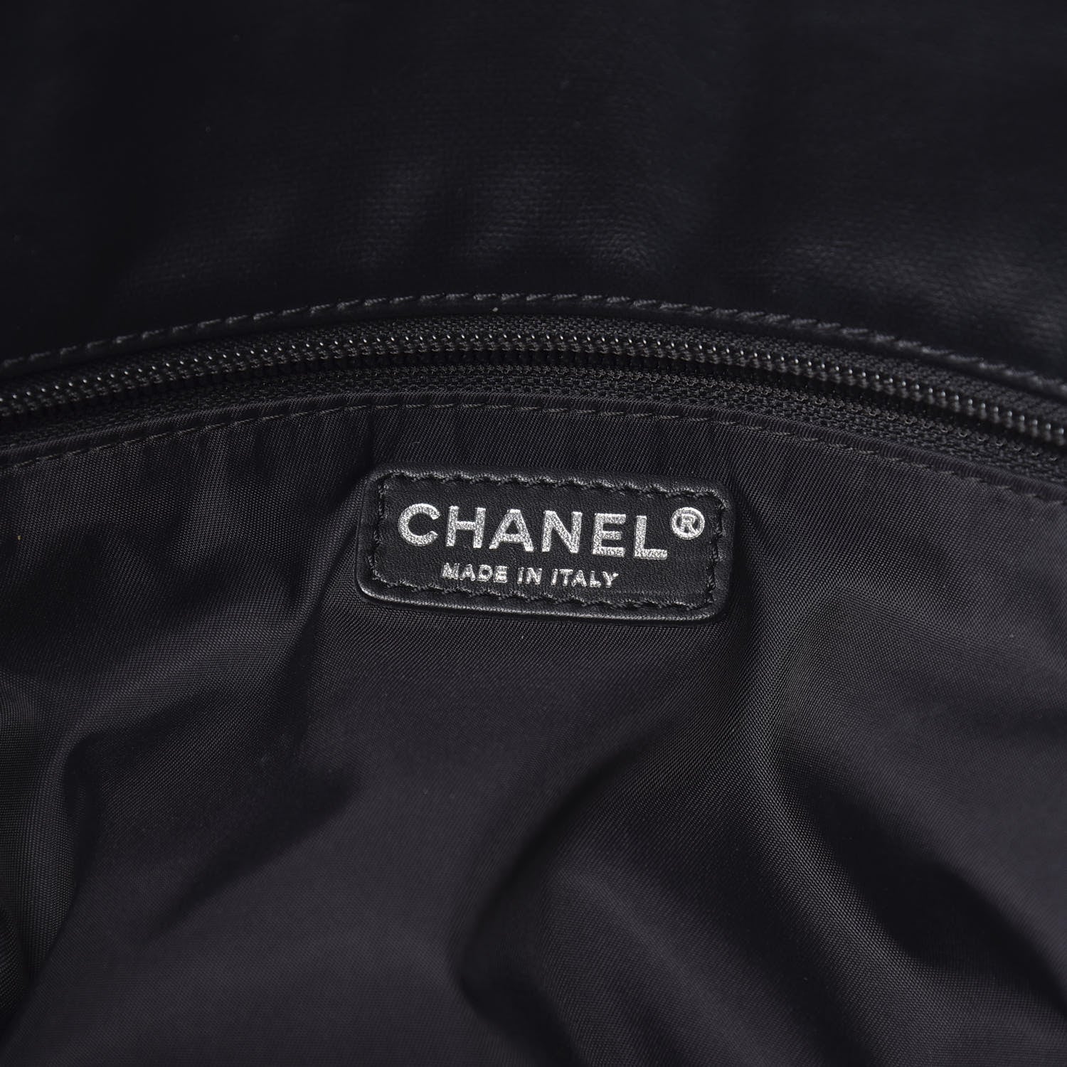 Chanel Coated Canvas Quilted Large Paris Biarritz Tote Black 6 of 11