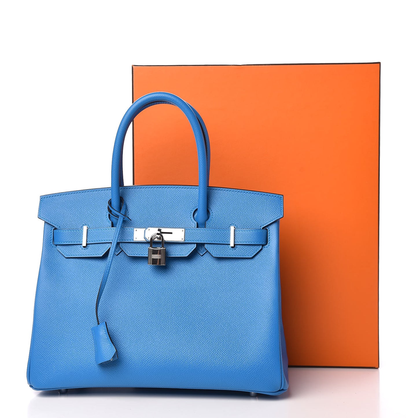 Epsom Birkin 30 Bleu Zanzibar