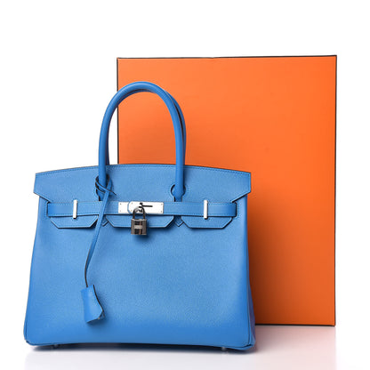 Hermes Epsom Birkin 30 Bleu Zanzibar 38 of 38