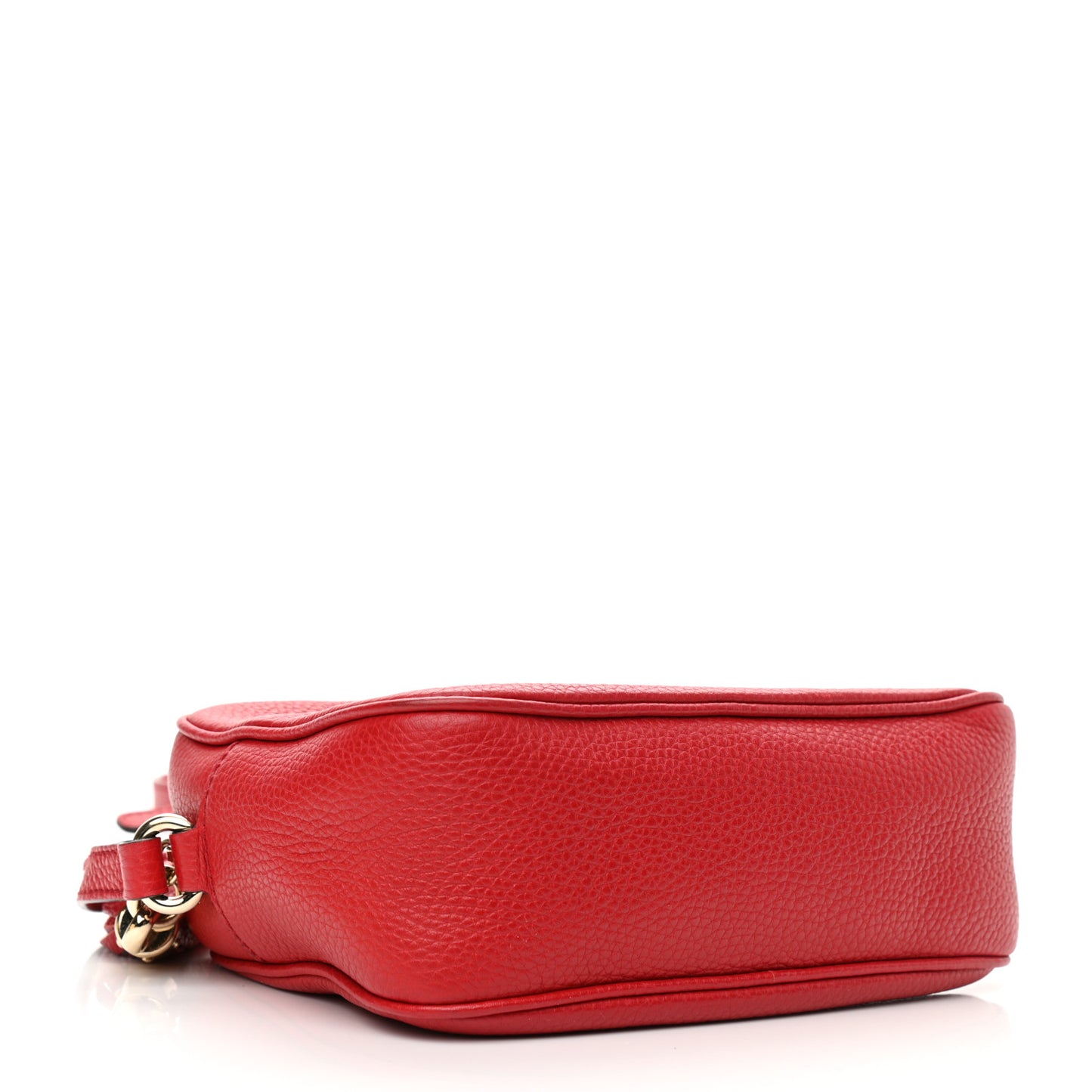 Pebbled Calfskin Small Soho Disco Bag Vibrant Red