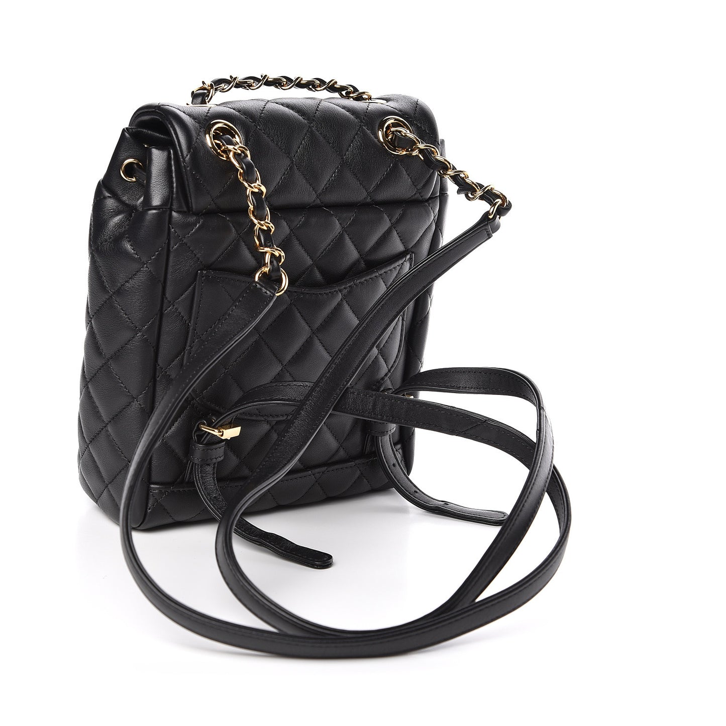 Calfskin Quilted Mini Urban Spirit Backpack Black