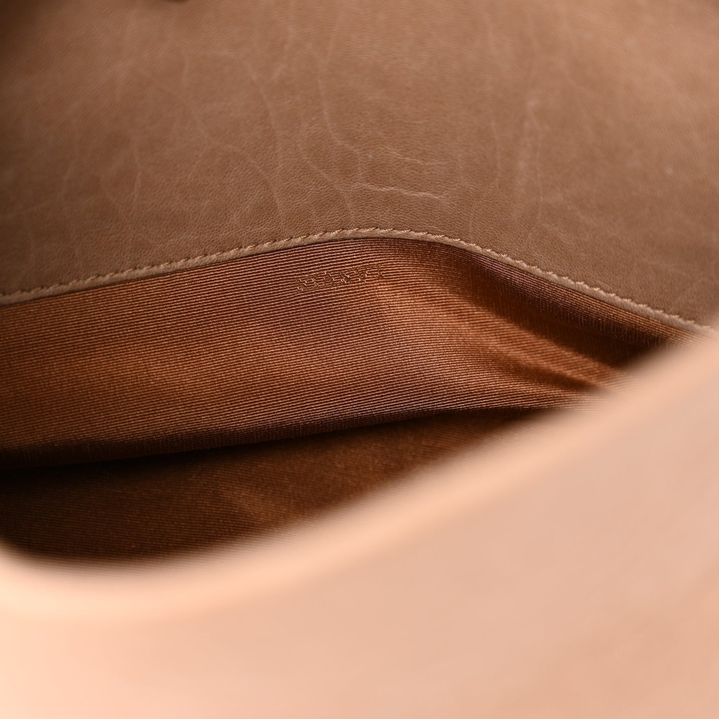 Lambskin Quilted Medium Happy Shoulder Bag Mastic