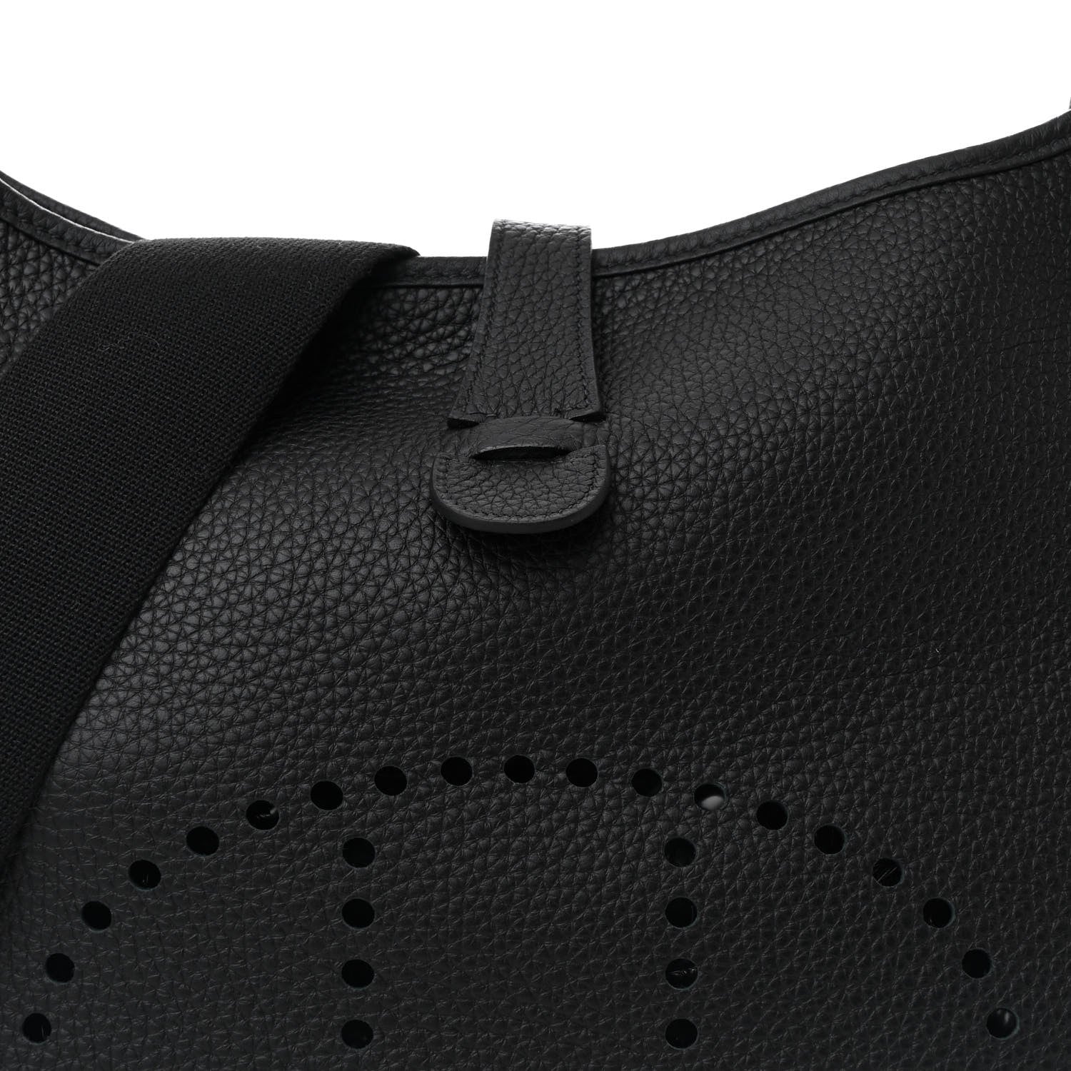 Hermes Taurillon Clemence Evelyne III GM Black 8 of 11