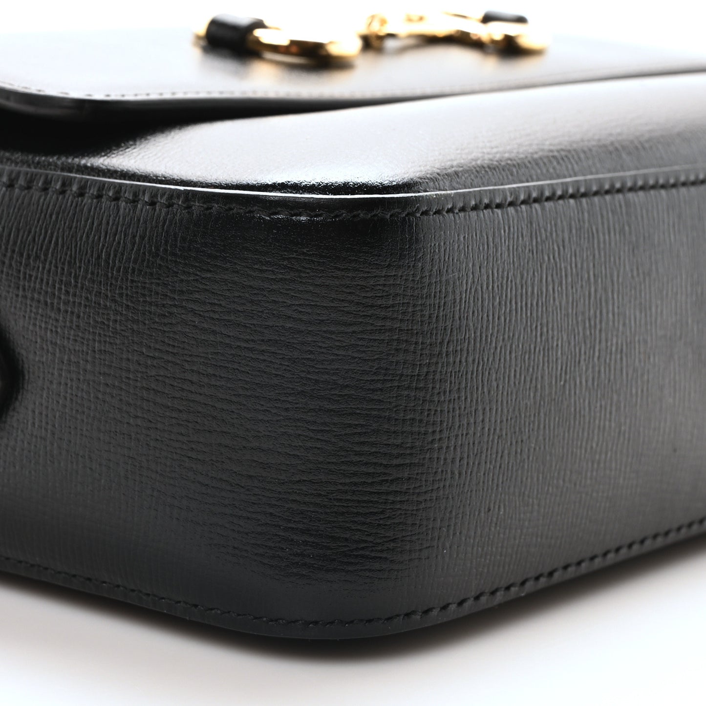Azalea Calfskin Small Horsebit 1955 Shoulder Bag Black