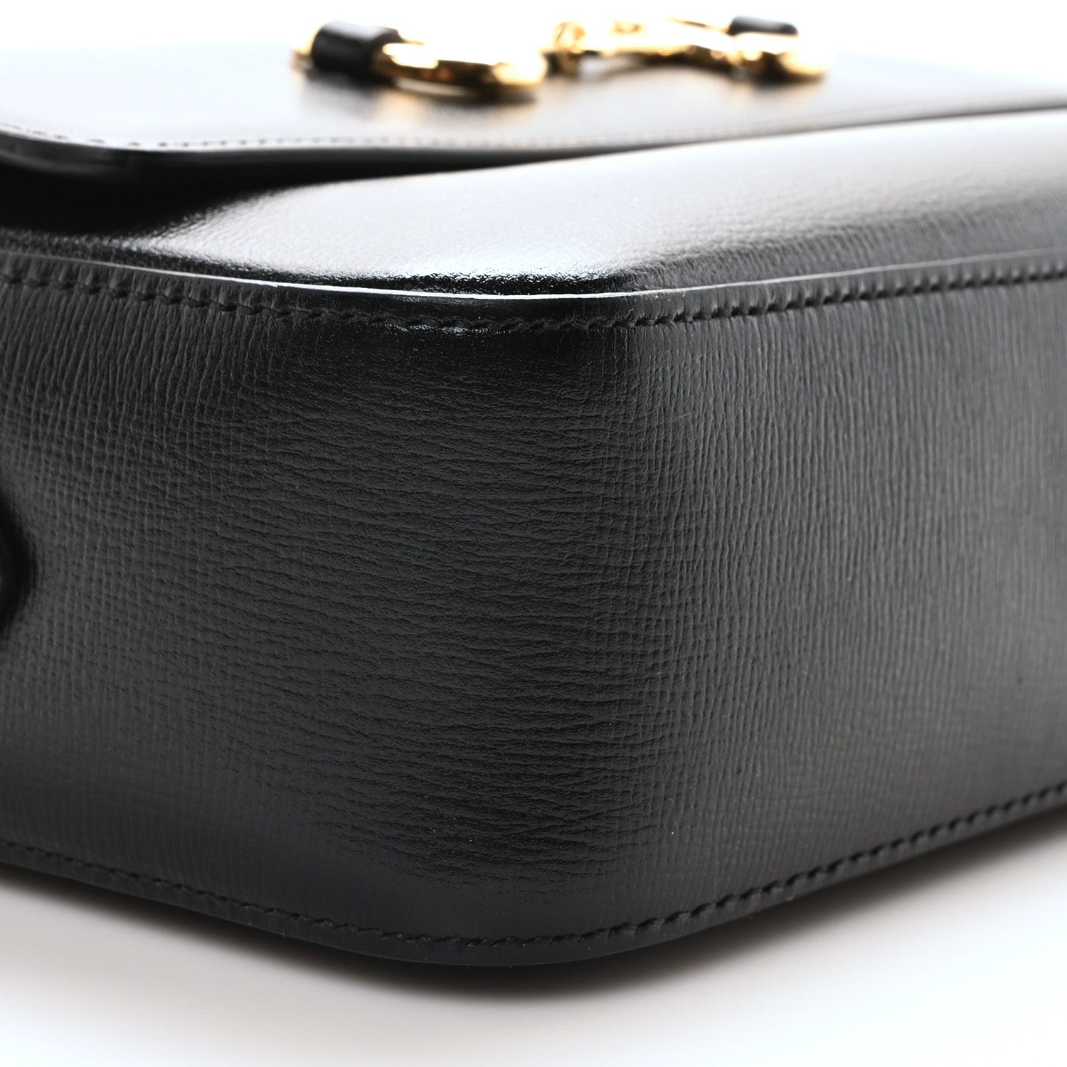 Gucci Azalea Calfskin Small Horsebit 1955 Shoulder Bag Black 9 of 10