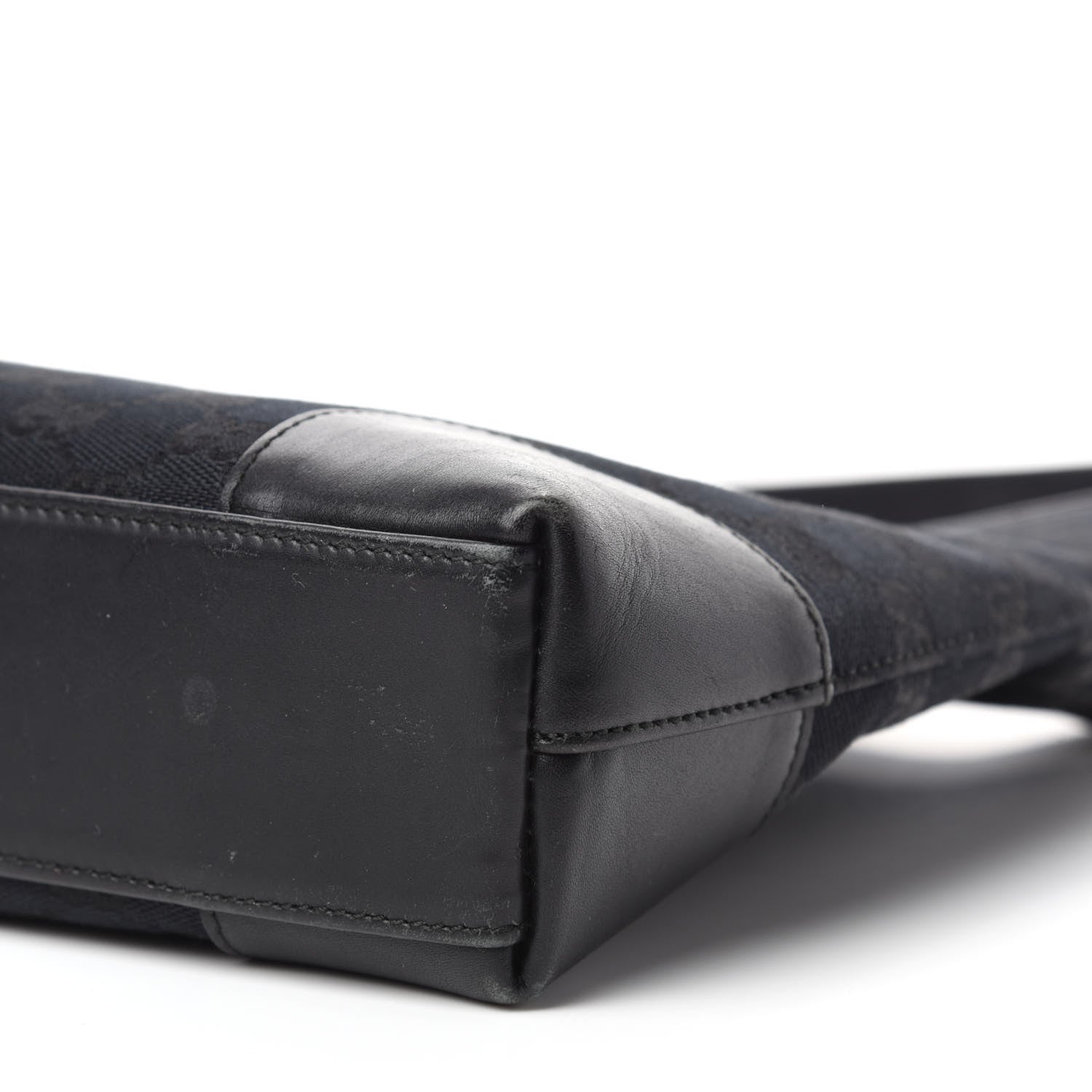 Gucci Monogram Shoulder Bag Black 7 of 14