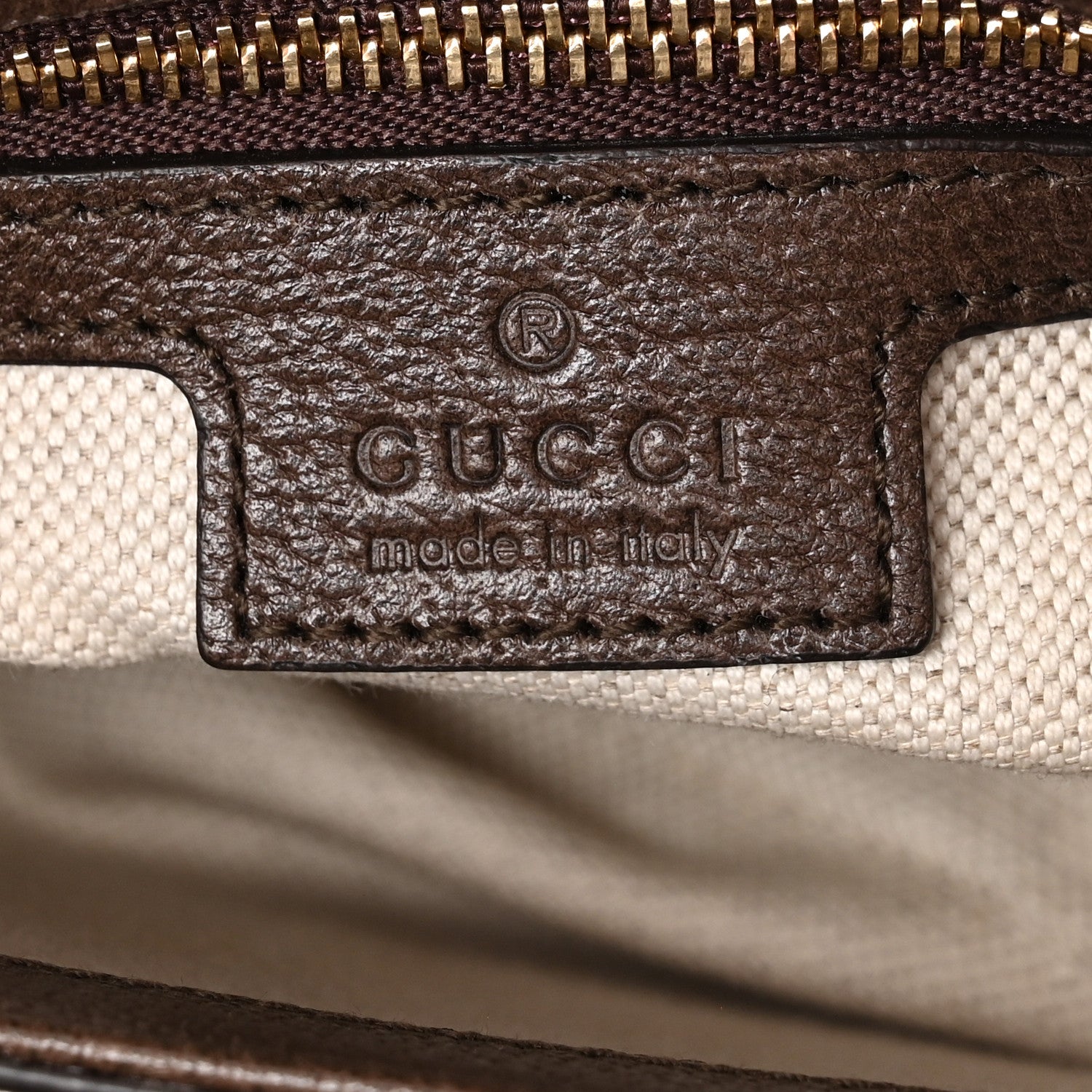 Gucci GG Supreme Monogram Textured Dollar Calfskin Blondie Chain Shoulder Flap Bag Beige Ebony New Acero 6 of 10