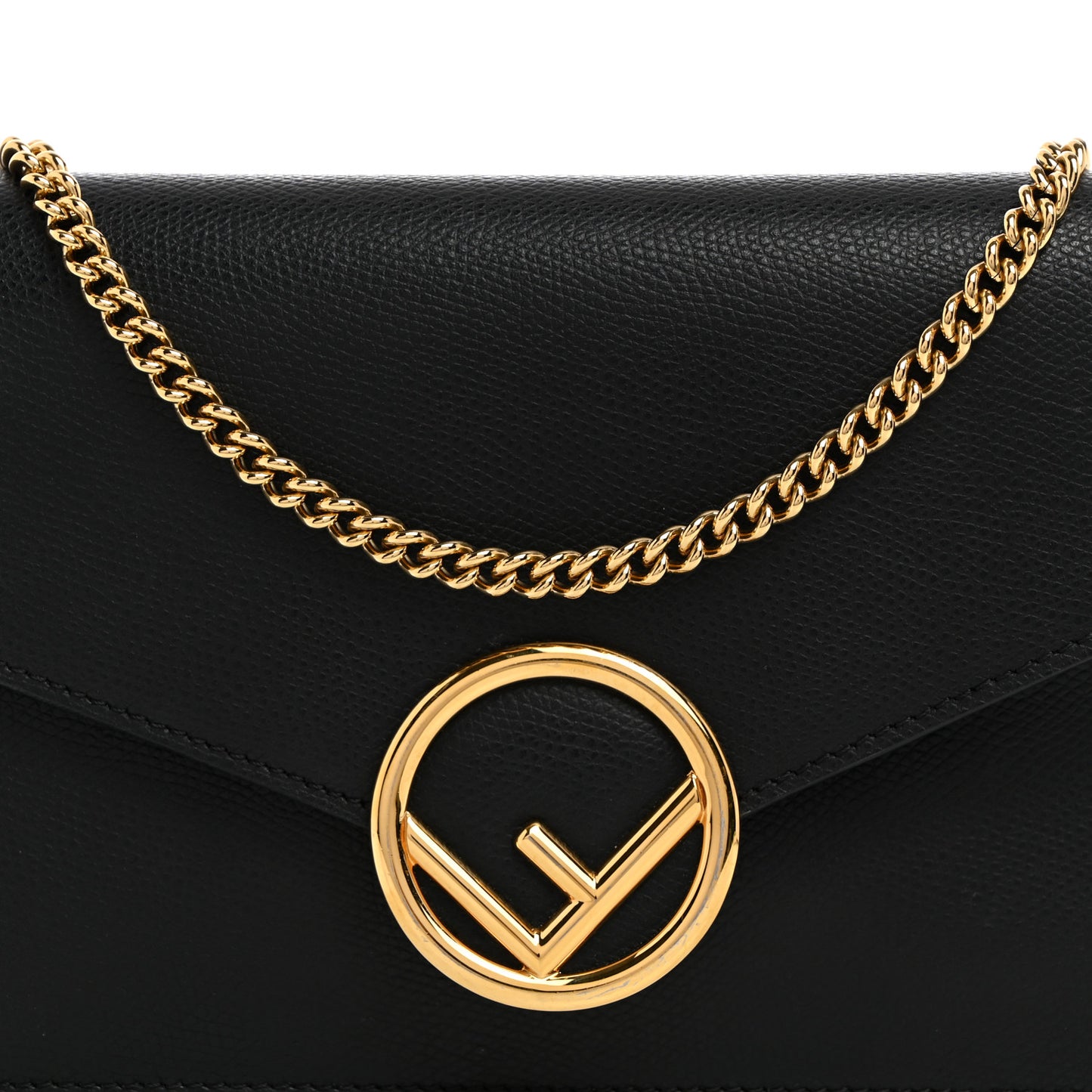 Vitello Cruise F is Fendi Medium Envelope Wallet on Chain Black