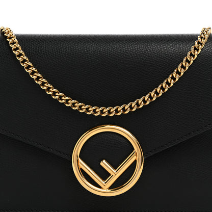 Fendi Vitello Cruise F is Fendi Medium Envelope Wallet on Chain Black 8 of 10